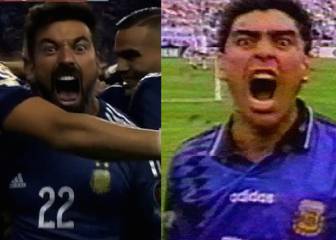 Lavezzi rememoró la histórica celebración de Maradona