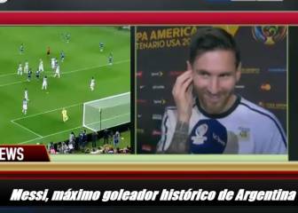 ¿Cómo reaccionó Messi con la narración argentina de su gol?