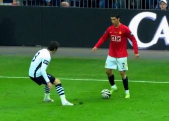 El taconazo de Cristiano en la cara de Bale en el año 2009