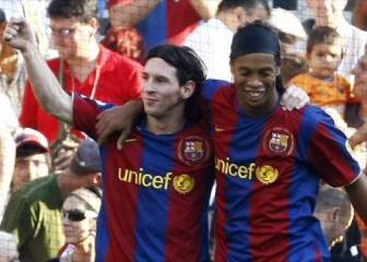 Pareja de cracks: lo mejor de Ronaldinho y Messi juntos