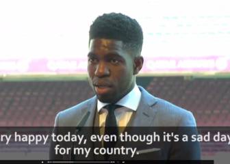 Day of joy and sorrow for Barcelona's Samuel Umtiti