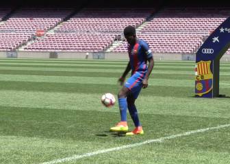 Better than Bale? Umtiti wows with Camp Nou keepie-uppies