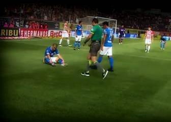 'Gato' Silva se lesionó solo en su primer partido con Cruz Azul