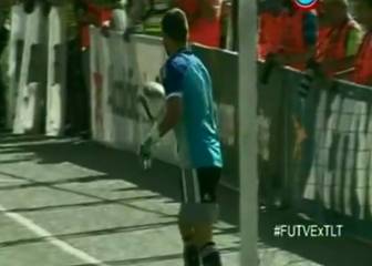 Felipe Núñez recibió 2 goles y tapó una pelota al ángulo