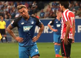 ¡Palo de Eduardo Vargas en amistoso Hoffenheim-Athletic!