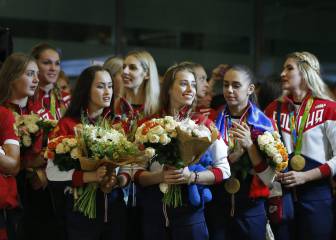 Rusia recibió con honores a sus deportista de Río 2016