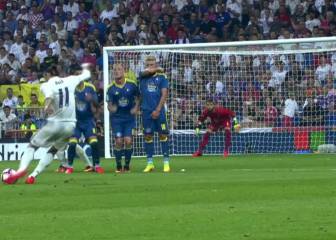 Gareth Bale y su tiro libre casi perfecto ante Celta de Vigo