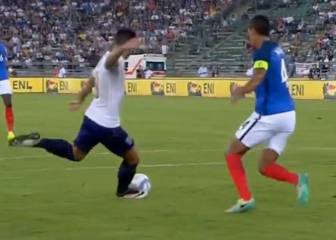 Pellè destrozó a Varane: vean la secuencia del gol de Italia