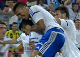 El Zaragoza, líder tras ganar de forma agónica al Huesca