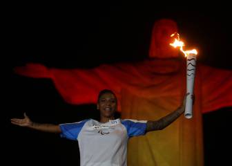 La última parada de la antorcha Paralímpica, en el Cristo Redentor