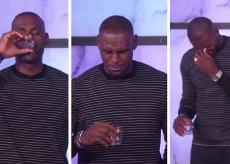 Watch LeBron sink a vodka shot each time he misses the basket!