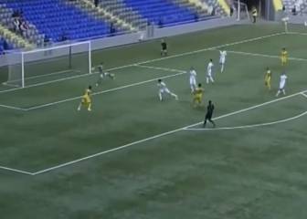 Gerson Acevedo convirtió un gol en la liga de Kazajistán