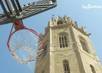 ¡Campanazzo! Encesta desde 60 metros de altura