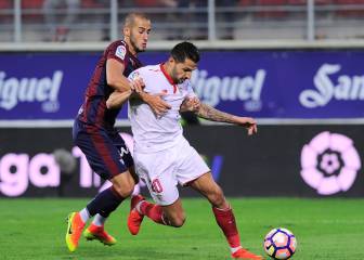 El Sevilla, incapaz contra un Eibar con 9 jugadores