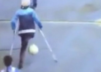 ¡Qué ejemplo de superación! Menudo túnel con muletas