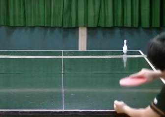 Tricks and surreal challenges...in ping pong!