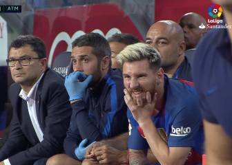 Para verla: la cara de Messi en la ocasión de Piqué