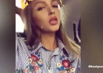 Ekaterina, the hot Russian referee, taking a dip