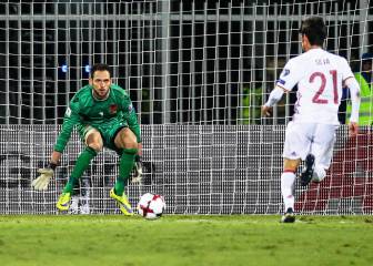 Cómo no despejar un balón: Berisha regaló el 0-1 a España