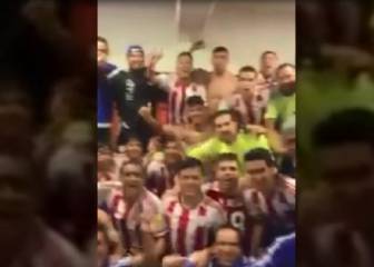 La eufórica celebración de Paraguay: 