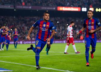 Rafinha saca del apuro a un Barcelona sin brillo alguno