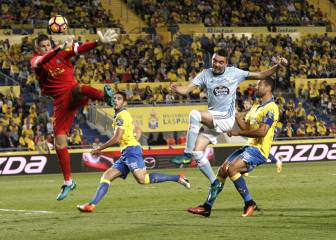Fiesta del gol y del error en el duelo Las Palmas-Celta