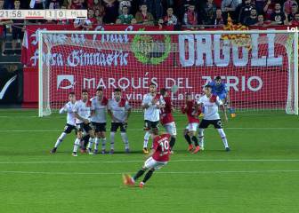El zambombazo de Juan Muñiz al Mallorca, el mejor gol