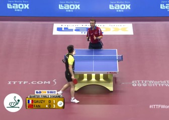 Quite possibly the cheekiest ping pong winner of the year