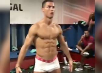 Cristiano, semidesnudo en el 'Mannequin Challenge'