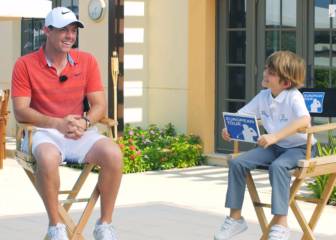 Rory McIlroy grilled by eight-year-old
