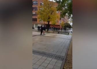 Lamentable: sillazos en Getafe entre ultras del Zaragoza