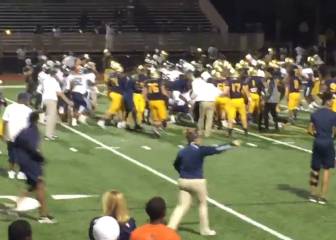 Terrible: decenas de personas se pegan en un partido escolar