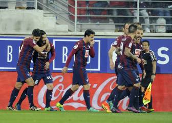 El Eibar sigue de dulce y alcanza al Atleti en la tabla