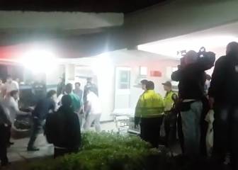 La llegada de los primeros heridos al hospital de Antioquia