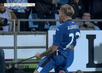El Getafe asalta el ascenso con un doblete de Álvaro Jiménez