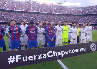 Minuto de silencio en el Camp Nou por víctimas del 'Chape'