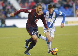 El Eibar araña un punto frente a un combativo Leganés con 10
