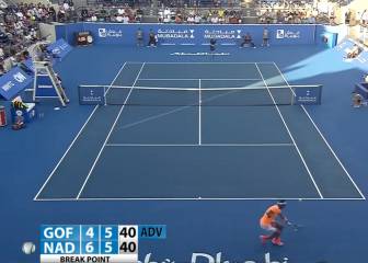 Puntazo de locos de Nadal ante Goffin... ¡Por agotamiento!