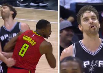 El 'hombrazo' de Howard que dejó a Pau Gasol noqueado