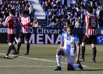 Delantero de Leganés falló 4 ocasiones claras de gol