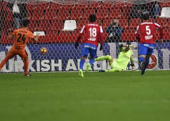 Resumen y goles del Sporting - Eibar de la Liga Santander