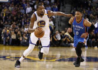 Kevin Durant trituró al Thunder y a Westbrook: 40 puntos