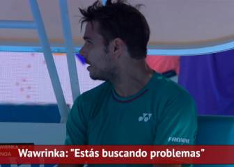 Bronca a voces entre Wawrinka y Tsonga desde sus banquillos