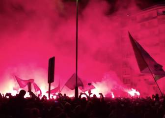 Vigo inferno as Celta fans greet team outside Balaídos