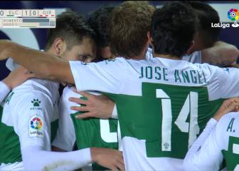 Rober Correa frena al Girona y da los tres puntos al Elche en el 88'