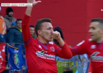 Valcarce abrocha el triunfo para el Numancia ante el Getafe