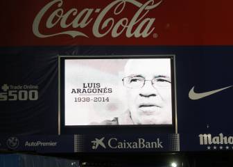El emotivo homenaje del Calderón a Luis Aragonés