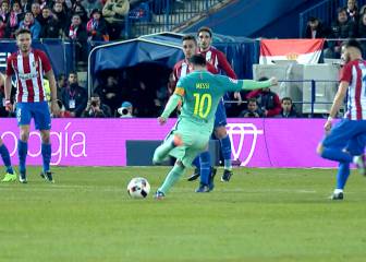 Messi, en una baldosa, a la escuadra... y toda la vida igual