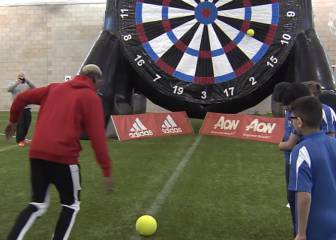 Pogba shows skills with perfect bulls eye
