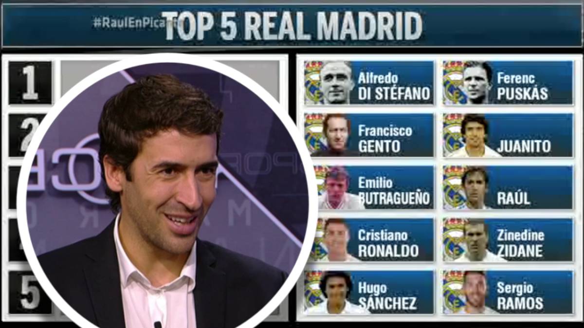 Real Madrid | Raúl Elige Su Top5 De Leyendas Del Madrid: Tardó Con El ...